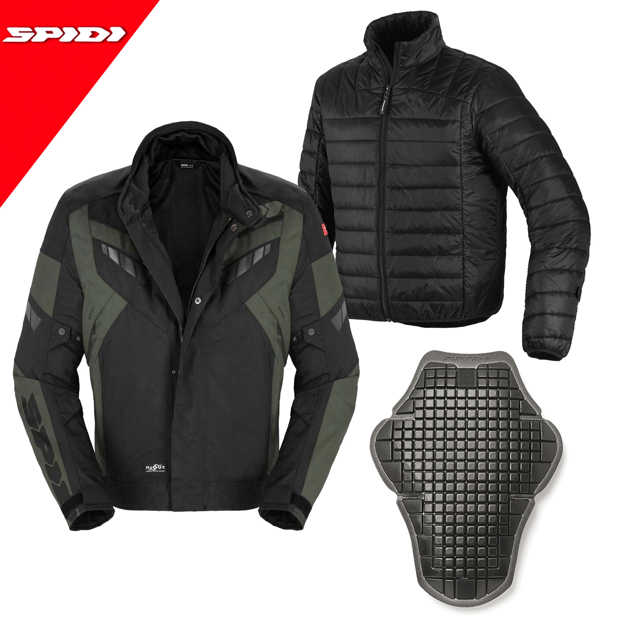 Spidi FREERIDER H2O Lamine Teknik Full Korumalı Motosiklet Mont 50 resmi
