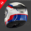 BMW Motorrad SPORT RACE CIRCUIT Full Face Motosiklet Yarış Kask 54/55 resmi