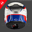 BMW Motorrad SPORT RACE CIRCUIT Full Face Motosiklet Yarış Kask 54/55 resmi
