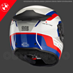 BMW Motorrad SPORT RACE CIRCUIT Full Face Motosiklet Yarış Kask 54/55 resmi
