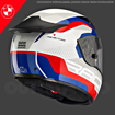 BMW Motorrad SPORT RACE CIRCUIT Full Face Motosiklet Yarış Kask 54/55 resmi
