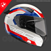 BMW Motorrad SPORT RACE CIRCUIT Full Face Motosiklet Yarış Kask 54/55 resmi