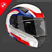 BMW Motorrad SPORT RACE CIRCUIT Full Face Motosiklet Yarış Kask 54/55 resmi