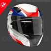 BMW Motorrad SPORT RACE CIRCUIT Full Face Motosiklet Yarış Kask 54/55 resmi
