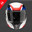 BMW Motorrad SPORT RACE CIRCUIT Full Face Motosiklet Yarış Kask 54/55 resmi