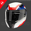 BMW Motorrad SPORT RACE CIRCUIT Full Face Motosiklet Yarış Kask 54/55 resmi