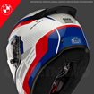 BMW Motorrad SPORT RACE CIRCUIT Full Face Motosiklet Yarış Kask 54/55 resmi