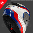 BMW Motorrad SPORT RACE CIRCUIT Full Face Motosiklet Yarış Kask 54/55 resmi