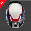 BMW Motorrad SPORT RACE CIRCUIT Full Face Motosiklet Yarış Kask 54/55 resmi