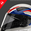 BMW Motorrad SPORT RACE CIRCUIT Full Face Motosiklet Yarış Kask 54/55 resmi