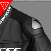 Dainese RACING 3 SPORT RACING Korumalı Deri Motosiklet Mont 52 resmi