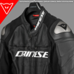 Dainese RACING 3 SPORT RACING Korumalı Deri Motosiklet Mont 52 resmi