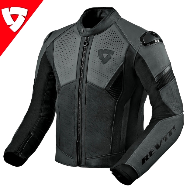 Revit MATADOR AIR Sport/Touring Deri Perfore Korumalı Motosiklet Mont Ceket 54 resmi