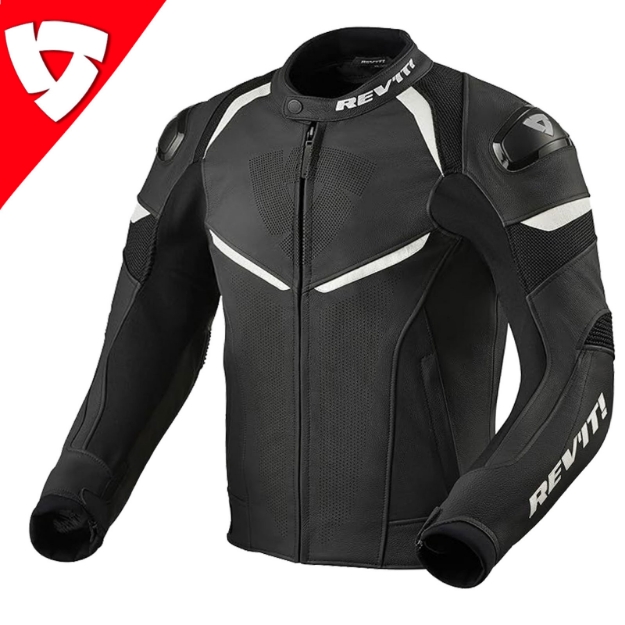 Revit CONVEX AIR Sport/Touring Korumalı Perfore Deri Motosiklet Mont Ceket 50 resmi