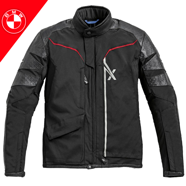 BMW Motorrad XRIDE Deri/Tekstil Motosiklet Mont Ceket 52 resmi