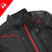 BMW Motorrad XRIDE Deri/Tekstil Motosiklet Mont Ceket 52 resmi