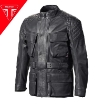 Triumph RETRO/CAFE RACER Full Korumalı Deri Motosiklet Mont 52 resmi