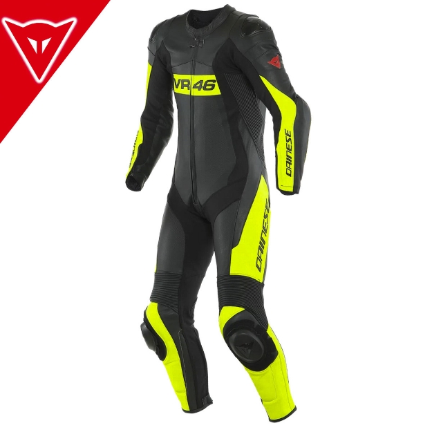 Dainese VR46 TRAVULLIA Hörgüçlü Tek Parça Perfore Deri Yarış Tulum 50 resmi