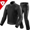 Revit IGNITION 3 Korumalı Deri Tekstil Kombine Motosiklet Mont Pantolon Takım resmi