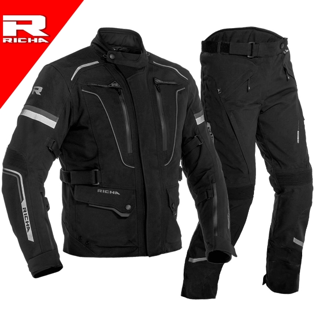 Richa INFINITY 2 PRO COLORADO 2 PRO 2L Lamine 4 Mevsim Motosiklet Mont Pantolon Takım 52 resmi