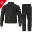 BMW Motorrad FURKA Hidrofobik Nubuk Deri Lamine Motosiklet Mont Ceket Pantolon Takım 54 resmi