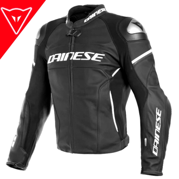 RACING 3 D-AIR Airbag Hava Yastıklı Deri Spor Motosiklet Mont Ceket 48 resmi