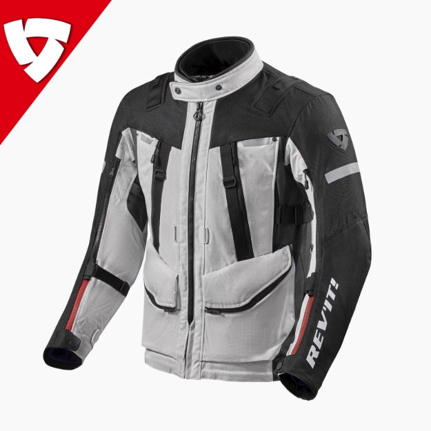 Revit SAND 4 3 Kat 4 Mevsim ADVENTURE Motosiklet Mont Ceket 52 resmi